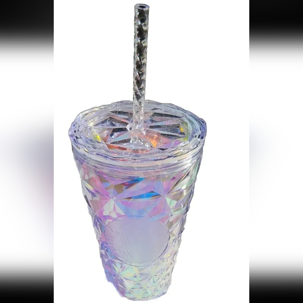 NWT, Starbucks Christmas Holiday 2023 Clear Diamond Prism  Grande 16oz